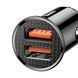 Автомобільний зарядний пристрій Baseus Circular Plastic А+А 30W Black 680537600 фото 3