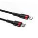 Кабель Baseus Cafule Cable Type-C to iP PD 20W 1m Red+Black 149665093 фото 5