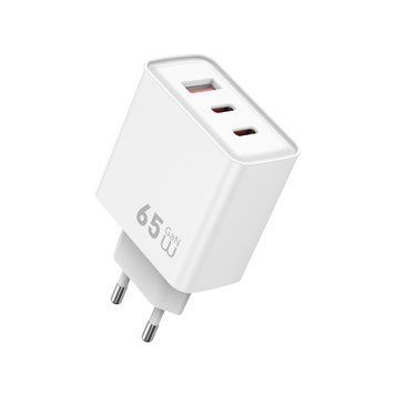 Мережевий зарядний пристрій WIWU 65W Essen GaN Fast Charger 1A+2C Wi-G005 EU White 366893547 фото