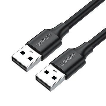 Кабель UGREEN US102 USB 2.0 A Male to A Male Cable 1m (Black)(10309) 698689745 фото