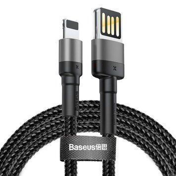 Кабель Baseus Cafule Cable（Special Edition）USB For iP 1m Grey+Black 442312692 фото