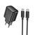 Мережевий зарядний пристрій з кабелем HOCO CS24A Puerto single-port PD25W charger set (C to C)(EU) Black 638449440 фото