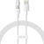 Кабель Baseus Gem Fast-Charging Data Cable USB to USB-C 100W 1m Moon White 108075439 фото