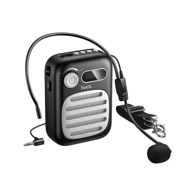 Портативна колонка з гарнітурою HOCO L23 Lemony speaker with wired microphone, 5W, Black 505190235 фото
