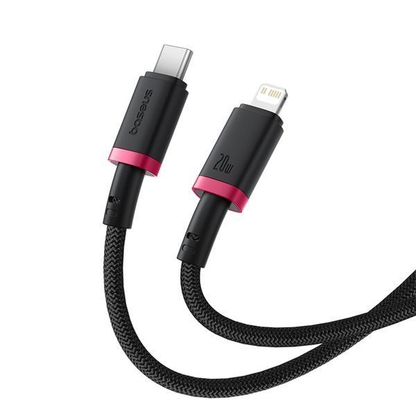 Кабель Baseus Dura Series Fast Charging Cable Type-C to iP 20W 2m Red+Black 161376058 фото