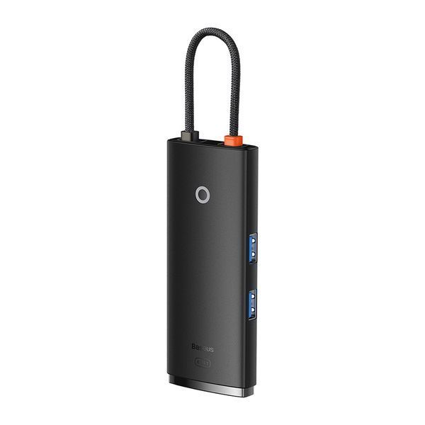 USB-хаб Baseus Lite Series 6-Port Type-C HUB Docking Station (Type-C to HDMI+USB3.0*2+PD+SD/TF) Black 180293495 фото