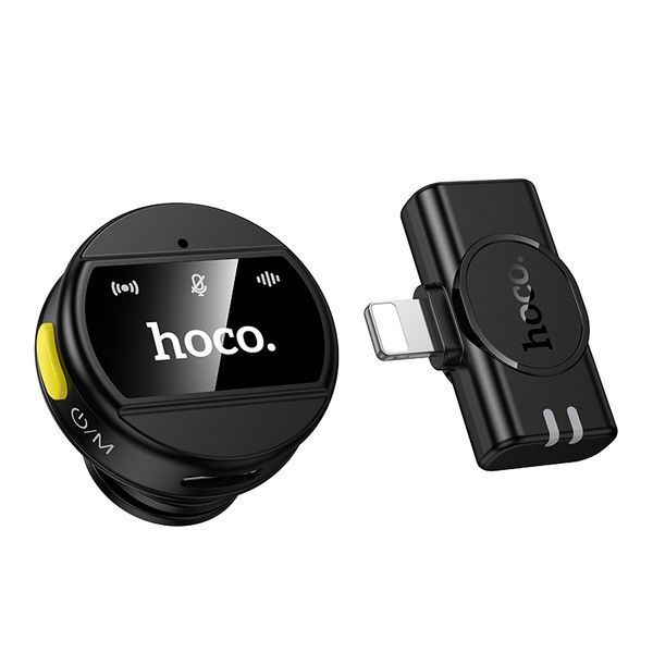 Бездротова мікрофонна система HOCO L21 Charm magnetic (Lightning) Black 245383078 фото