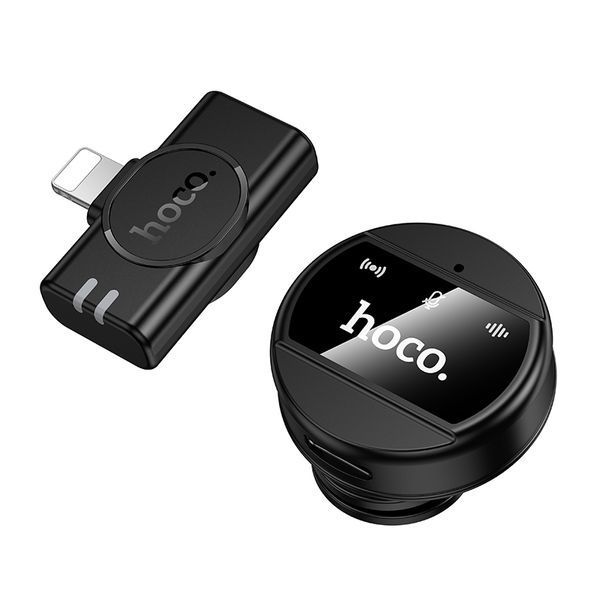 Бездротова мікрофонна система HOCO L21 Charm magnetic (Lightning) Black 245383078 фото