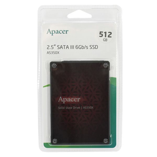 Накопичувач SSD Apacer AS350X 512GB 2.5" 7mm SATAIII 3D NAND 902658625 фото