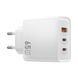 Мережевий зарядний пристрій WIWU 65W Essen GaN Fast Charger 1A+2C Wi-G005 EU White 366893547 фото 3