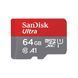 Карта памяти microSDXC (UHS-1) SanDisk Ultra 64Gb class 10 A1 (140Mb/s) (adapter SD) 694141085 фото 4