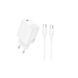 Сетевое зарядное устройство с кабелем BOROFONE BN26 Fuente single-port PD20W charger set (C to C) (EU) White 288421449 фото 1