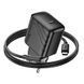 Мережевий зарядний пристрій з кабелем HOCO CS24A Puerto single-port PD25W charger set (C to C)(EU) Black 638449440 фото 6