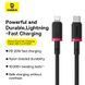 Кабель Baseus Dura Series Fast Charging Cable Type-C to iP 20W 2m Red+Black 161376058 фото 8