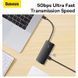 USB-хаб Baseus Lite Series 6-Port Type-C HUB Docking Station (Type-C to HDMI+USB3.0*2+PD+SD/TF) Black 180293495 фото 14