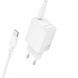 Сетевое зарядное устройство с кабелем BOROFONE BN26 Fuente single-port PD20W charger set (C to C) (EU) White 288421449 фото 3