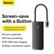 USB-хаб Baseus Lite Series 6-Port Type-C HUB Docking Station (Type-C to HDMI+USB3.0*2+PD+SD/TF) Black 180293495 фото 10