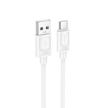 Кабель HOCO X122 Benefit silicone charging data cable Type-C White 785899791 фото