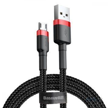 Кабель Baseus Cafule Cable USB For Micro 1.5A 2m Red+Black 268065861 фото