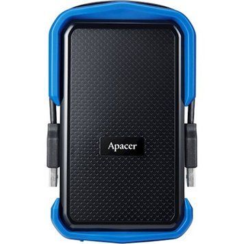 Зовнішній жорсткий диск PHD External 2.5'' Apacer USB 3.1 AC631 2TB Black/Blue (color box) 190021075 фото