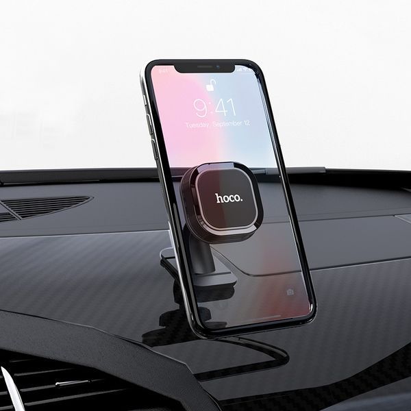 Автотримач для телефона HOCO CA53 Intelligent dashboard in-car holder Black+Gray 991366844 фото