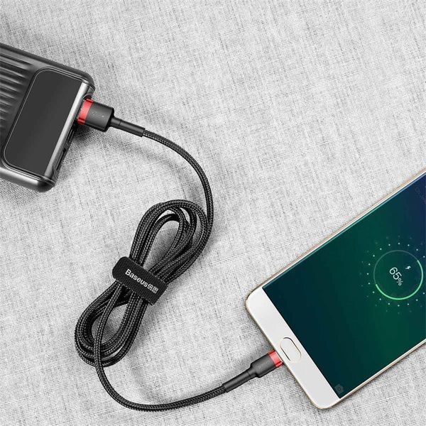Кабель Baseus Cafule Cable USB For Micro 1.5A 2m Red+Black 268065861 фото