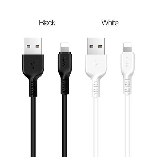 Кабель HOCO X20 USB to iP 2A, 2m, PVC, TPE connectors, Black 923711184 фото