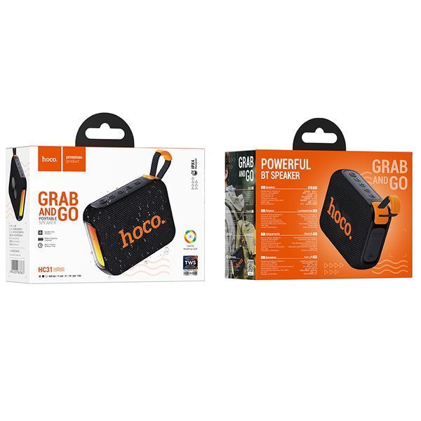 Портативна колонка HOCO HC31 River sports BT speaker, 10W, Black 316509467 фото