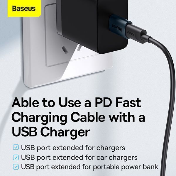 Адаптер Baseus Ingenuity Series Mini OTG Adaptor USB 3.1 to Type-C Blue 224863141 фото