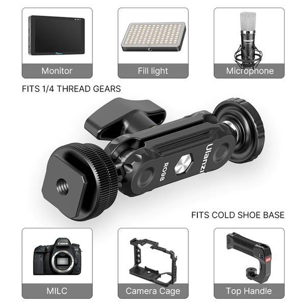Шарнирне криплення Ulanzi R098 Double Ball Heads with Code Shoe Mount (UV-2954 R098) 932588938 фото