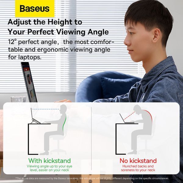 Підставка для ноутбука Baseus Slim Laptop Kickstand （2pcs）Grey 692168154 фото