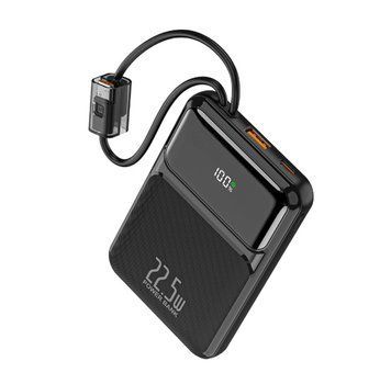 Зовнішній акумулятор WUW Y158 （PD22.5W quick charge) 10000mAh Black 936856670 фото