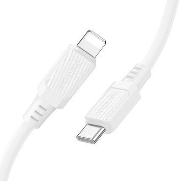 Кабель BOROFONE BX115 Lotto PD silicone charging data cable iP White 246118520 фото
