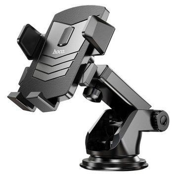 Автодержатель для телефона HOCO CA83 David one-button center console car holder Black 893523477 фото