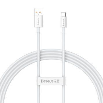 Кабель Baseus Superior Series Fast Charging Data Cable USB to Type-C 100W 1.5m Moon White 107947076 фото