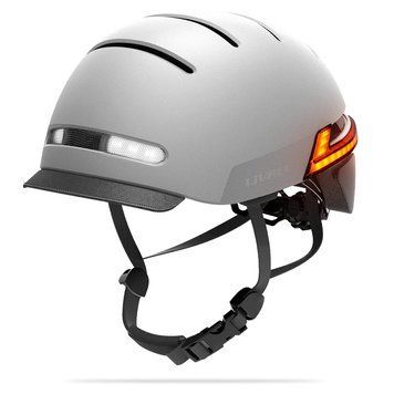 Захисний шолом Livall BH51M NEO (L) Sandstone Grey (57-61см), акустика, мікрофон, сигнали поворотів та стопів, додаток, пульт BR80, Bluetooth 101913958 фото