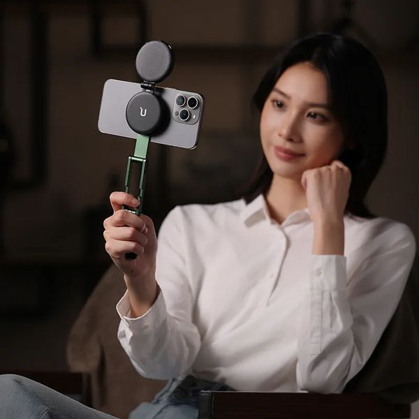 Тримач телефона Ulanzi MA60 Foldable Magnetic Phone Tripod (Pink) 112710976 фото