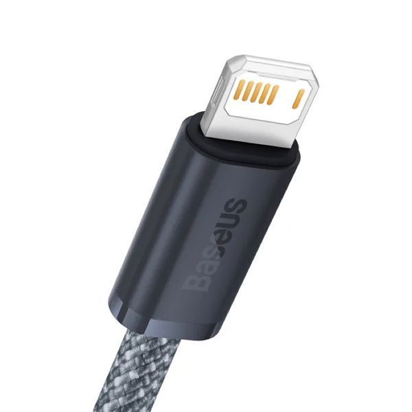 Кабель Baseus Dynamic Series Fast Charging Data Cable USB to iP 2.4A 1m Slate Gray 714592675 фото