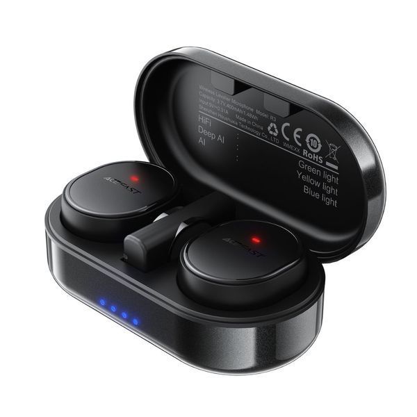 Бездротова мікрофонна система ACEFAST R3 dual-mic (Type-C) Black 113580976 фото