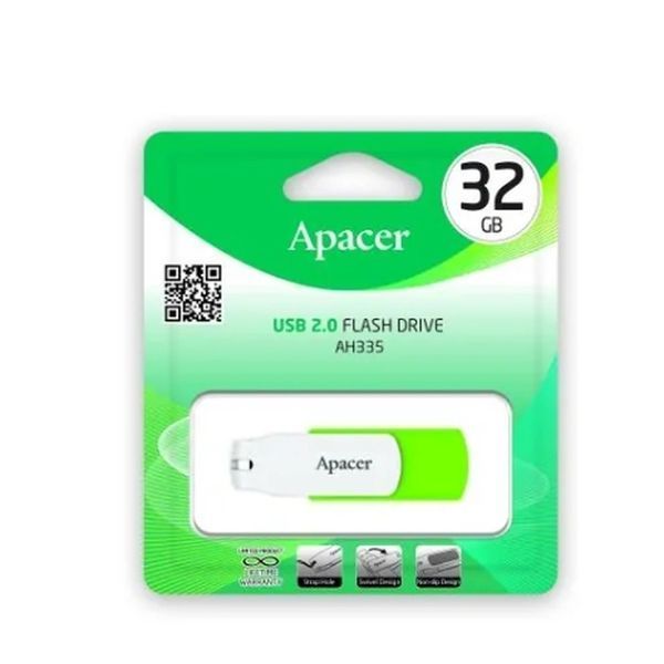 Флеш-накопитель Apacer USB 2.0 AH335 32Gb Green 592112873 фото