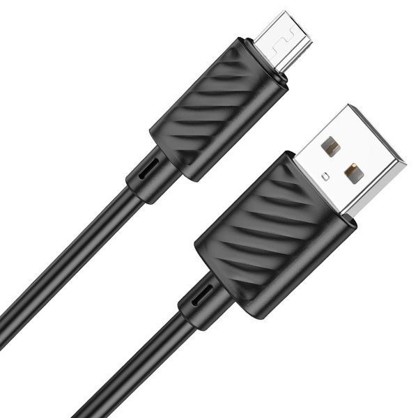 Кабель HOCO X88 Gratified charging data cable for Micro Black 267057943 фото