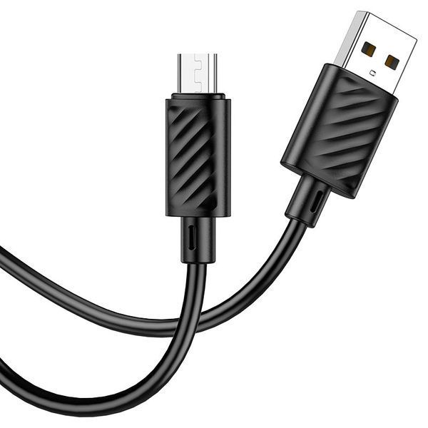 Кабель HOCO X88 Gratified charging data cable for Micro Black 267057943 фото