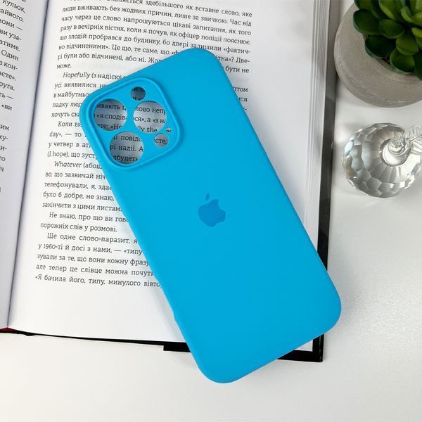 Чохол для смартфона Silicone Full Case AA Camera Protect for Apple iPhone 16 Pro 44,Light Blue 103917548 фото