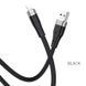 Кабель HOCO X53 USB to iP 2.4A, 1m, silicone, aluminum connectors, Black 905362902 фото 3