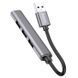 USB-хаб HOCO HB26 4 in 1 adapter(USB to USB3.0+USB2.0*3) Metal Gray 107271755 фото 3