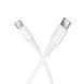 Кабель HOCO X120 Beneficio 60W charging data cable C to C White 912947228 фото 1
