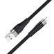 Кабель HOCO X53 USB to iP 2.4A, 1m, silicone, aluminum connectors, Black 905362902 фото 1