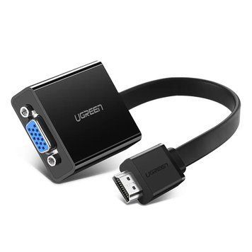 Адаптер UGREEN MM103 HDMI to VGA Converter 25cm (Black) (UGR-40248) 431987974 фото
