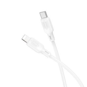 Кабель BOROFONE BX113 Lenny PD silicone charging data cable iP (L=1M) White 799355953 фото