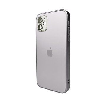 Чохол для смартфона AG Glass Matt Frame Color Logo for Apple iPhone 12 Titanium Grey 381712593 фото